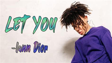 let you lyrics iann dior